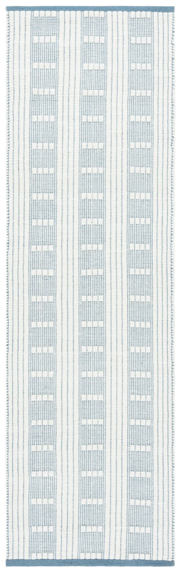 Safavieh Vermont Handcrafted Rectangular Area Rug - Modern Design, Cozy Comfort, Durable & Chic Home Accent Blue ,Ivory 60% Wool,40% Cotton Vrm951m-6