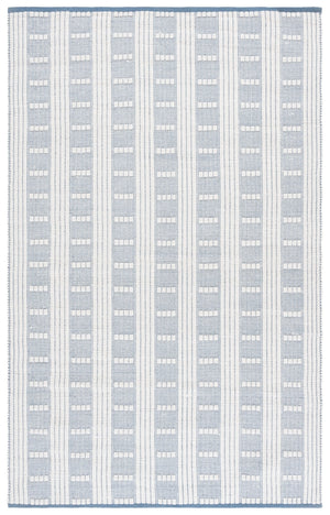 Safavieh Vermont Handcrafted Rectangular Area Rug - Modern Design, Cozy Comfort, Durable & Chic Home Accent Blue ,Ivory 60% Wool,40% Cotton Vrm951m-6