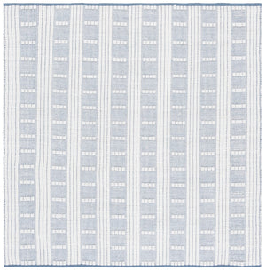 Safavieh Vermont Handcrafted Rectangular Area Rug - Modern Design, Cozy Comfort, Durable & Chic Home Accent Blue ,Ivory 60% Wool,40% Cotton Vrm951m-6