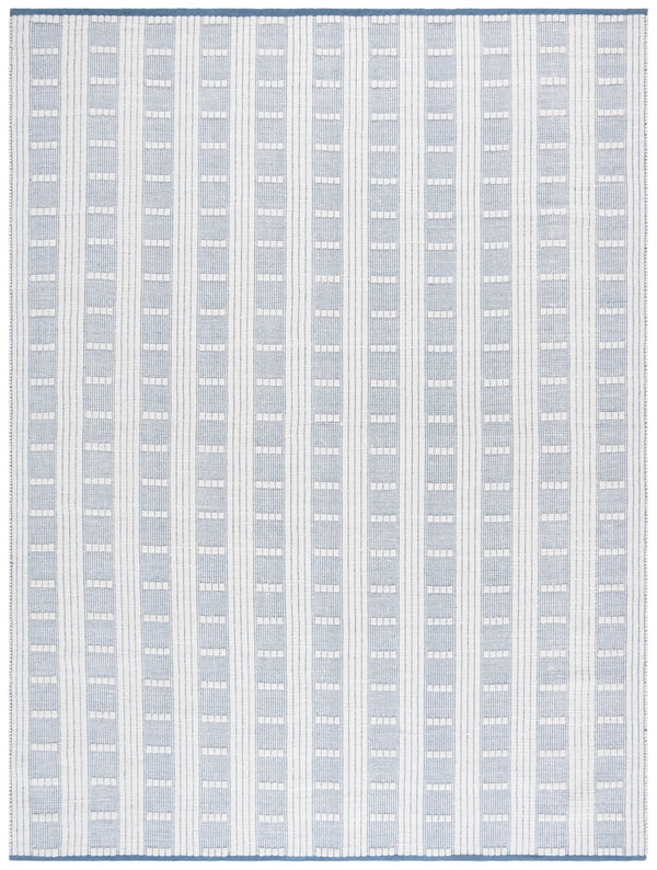 Safavieh Vermont Handcrafted Rectangular Area Rug - Modern Design, Cozy Comfort, Durable & Chic Home Accent Blue ,Ivory 60% Wool,40% Cotton Vrm951m-6