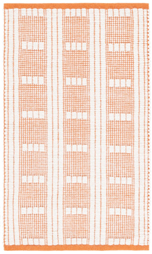 Safavieh Vermont Handcrafted Rectangular Area Rug - Modern Design, Cozy Comfort, Durable & Chic Home Accent Orange ,Ivory 60% Wool,40% Cotton Vrm951p-6