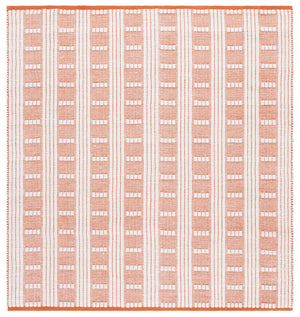 Safavieh Vermont Handcrafted Rectangular Area Rug - Modern Design, Cozy Comfort, Durable & Chic Home Accent Orange ,Ivory 60% Wool,40% Cotton Vrm951p-6