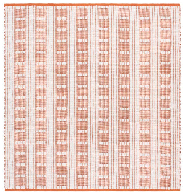 Safavieh Vermont Handcrafted Rectangular Area Rug - Modern Design, Cozy Comfort, Durable & Chic Home Accent Orange ,Ivory 60% Wool,40% Cotton Vrm951p-6