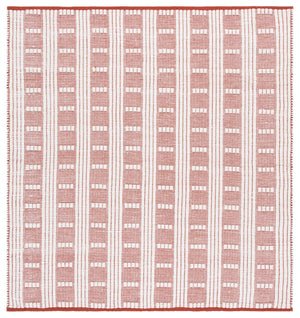 Safavieh Vermont Handcrafted Rectangular Area Rug - Modern Design, Cozy Comfort, Durable & Chic Home Accent Rust ,Ivory 60% Wool,40% Cotton Vrm951q-3