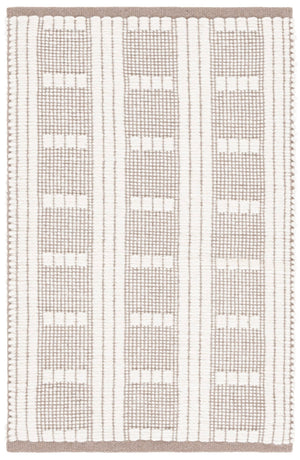 Safavieh Vermont Handcrafted Rectangular Area Rug - Modern Design, Cozy Comfort, Durable & Chic Home Accent Brown ,Ivory 60% Wool,40% Cotton Vrm951t-8