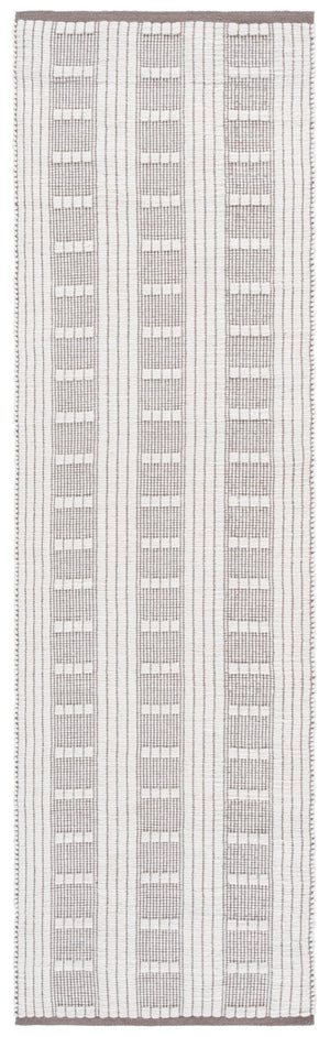 Safavieh Vermont Chic Area Rug Crafted In India – Modern Flatweave Design For Timeless Elegance And Comfort Brown ,Ivory 60% Wool,40% Cotton Vrm951t-28