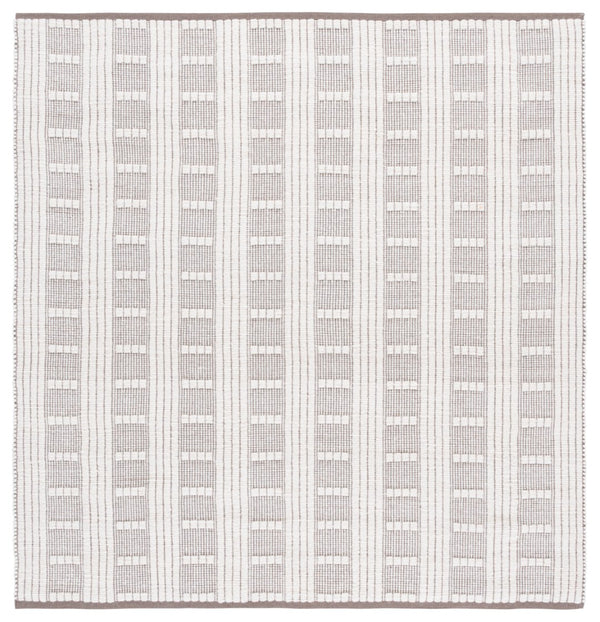 Safavieh Vermont Handcrafted Rectangular Area Rug - Modern Design, Cozy Comfort, Durable & Chic Home Accent Brown ,Ivory 60% Wool,40% Cotton Vrm951t-8