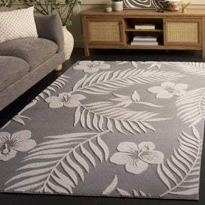 Safavieh Versaillies Refined Round Area Rug In Grey Beige, Low-Profile Polyester Pile, Durable, Washable Elegance 6'-0" x 6'-0" VRS601F-6R