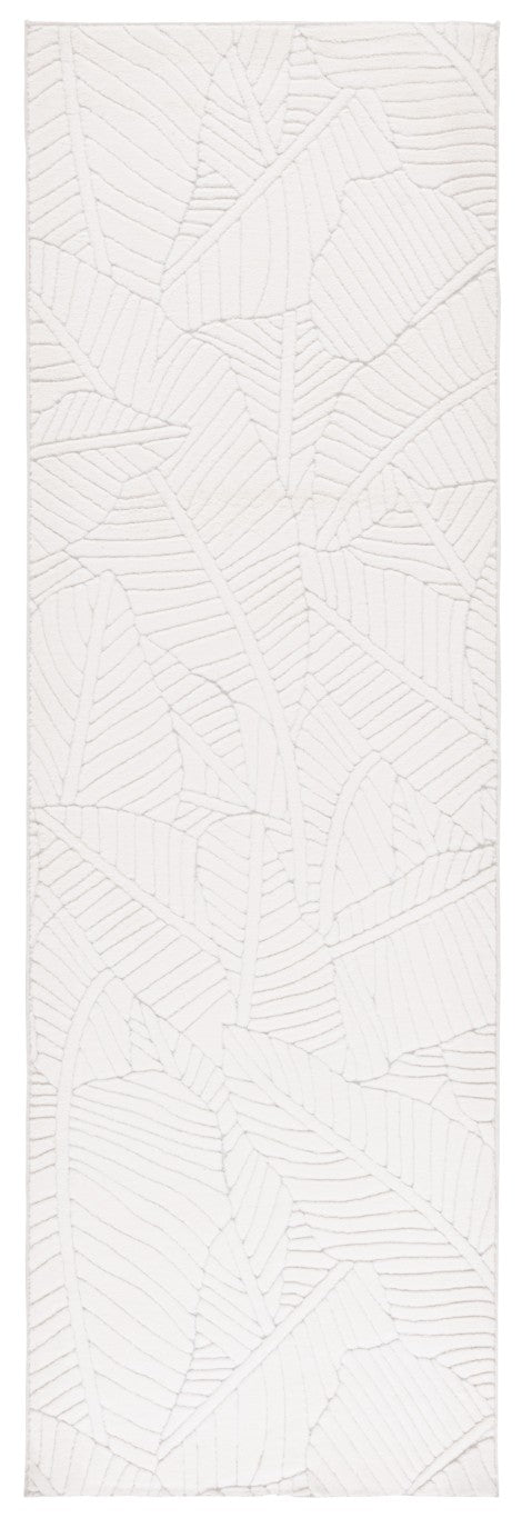 Safavieh Versaillies Floral Ivory Polyester Runner Rug for Hallways and Entryways Soft Pile 2'-6" x 8'-0" VRS655A-28