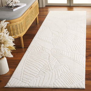 Safavieh Versaillies Floral Ivory Polyester Runner Rug for Hallways and Entryways Soft Pile 2'-6" x 8'-0" VRS655A-28