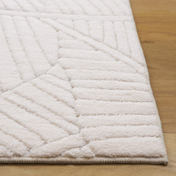 Safavieh Versaillies Floral Ivory Polyester Runner Rug for Hallways and Entryways Soft Pile 6'-0" x 6'-0" (Square) VRS655A-6SQ