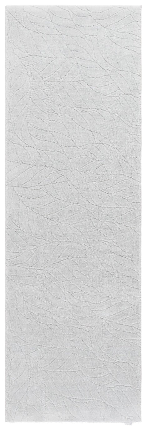 Safavieh Versaillies Floral Botanical Runner Rug Soft Grey Polyester Weave for Hallways 2'-6" x 8'-0" VRS658F-28