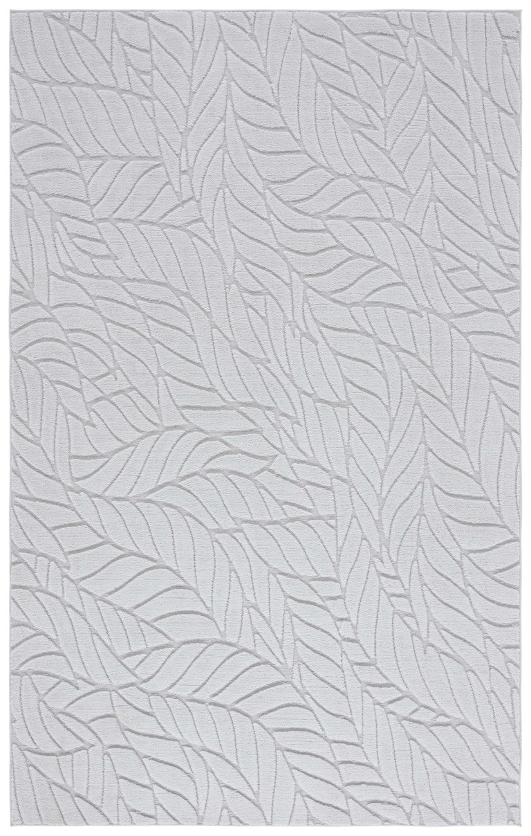 Safavieh Versaillies Floral Botanical Runner Rug Soft Grey Polyester Weave for Hallways 6'-0" x 9'-0" VRS658F-6