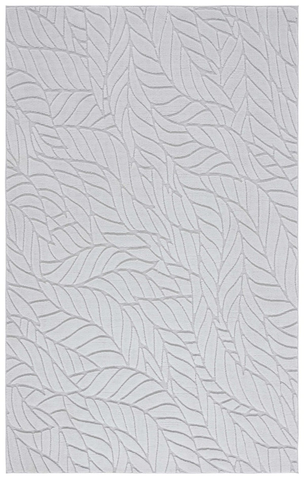 Safavieh Versaillies Floral Botanical Runner Rug Soft Grey Polyester Weave for Hallways 6'-0" x 9'-0" VRS658F-6
