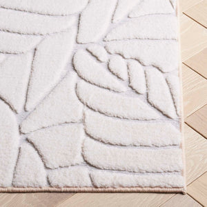 Safavieh Versaillies Floral Runner Rug Ivory Power Loomed Polyester for Hallway Entryway Use 2'-6" x 8'-0" VRS659A-28