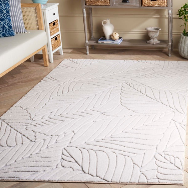 Safavieh Versaillies Floral Runner Rug Ivory Power Loomed Polyester for Hallway Entryway Use 5'-0" x 8'-0" VRS659A-5