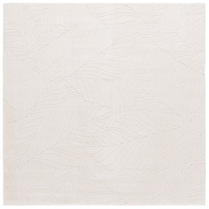Safavieh Versaillies Floral Runner Rug Ivory Power Loomed Polyester for Hallway Entryway Use 6'-0" x 6'-0" - Square VRS659A-6SQ