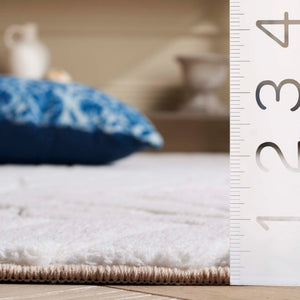 Safavieh Versaillies Floral Runner Rug Ivory Power Loomed Polyester for Hallway Entryway Use 6'-0" x 9'-0" VRS659A-6