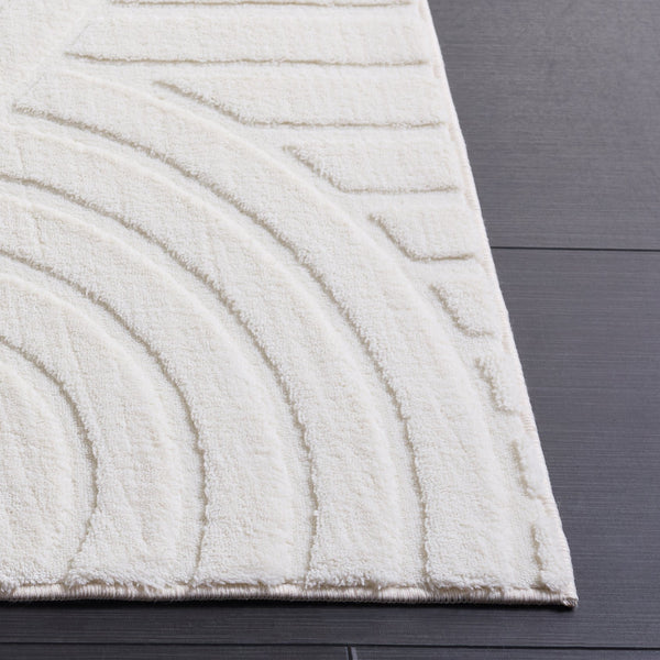 Safavieh Versailles Ivory Round Area Rug With Low-Profile Pile, Durable Polyester, Slip-Resistant Backing, Washable 6'-0" x 6'-0" VRS661A-6R