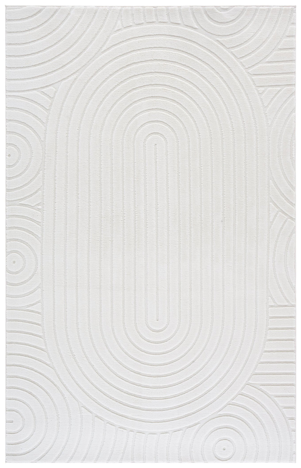 Safavieh Versailles Ivory Area Rug — Minimalist Solid-Tone Design, Low-Profile Plush Polyester, Durable Slip-Resistant Backing For Versatile Everyday Elegance 6'-0" x 9'-0" VRS661A-6