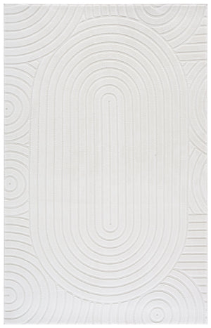 Safavieh Versailles Ivory Round Area Rug With Low-Profile Pile, Durable Polyester, Slip-Resistant Backing, Washable 6'-0" x 6'-0" VRS661A-6R