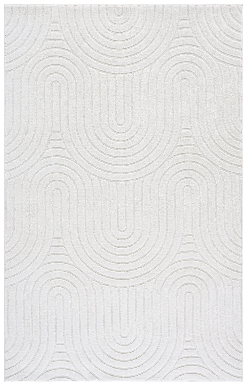 Safavieh Versailles Ivory Runner Rug With Slip-Resistant Backing, Durable Polyester, Low-Profile 5/8" Pile, Washable Elegance 2'-6" x 8'-0" VRS662A-28