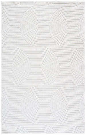 Safavieh Versailles Ivory Solid Rug, Low-Profile Durable Power-Loomed Polyester With Slip-Resistant Backing For Modern Spaces 3'-0" x 5'-0" VRS663A-3