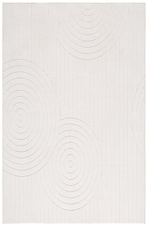 Safavieh Versaillies Geometric Ivory Polyester Runner Rug for Hallways Entryways and Kitchens 6'-0" x 9'-0" VRS664A-6