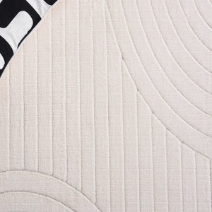 Safavieh Versaillies Geometric Ivory Polyester Runner Rug for Hallways Entryways and Kitchens 8'-0" x 10'-0" VRS664A-8