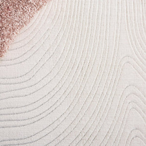 Safavieh Versaillies Ivory Geometric Runner Rug Power Loomed Polyester for Hallway or Entryway 2'-6" x 8'-0" VRS665A-28