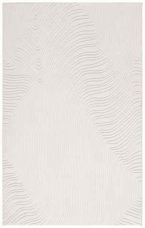Safavieh Versaillies Ivory Geometric Runner Rug Power Loomed Polyester for Hallway or Entryway 6'-0" x 9'-0" VRS665A-6