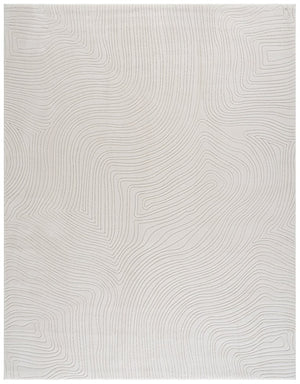Safavieh Versaillies Ivory Geometric Runner Rug Power Loomed Polyester for Hallway or Entryway 8'-0" x 10'-0" VRS665A-8