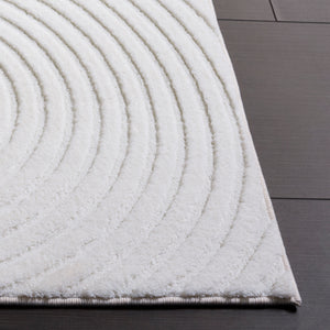 Safavieh Versaillies Ivory Solid Area Rug — Durable Polyester, Low-Profile 5/8" Pile, Slip-Resistant, Easy-Clean 8'-0" x 10'-0" VRS667A-8