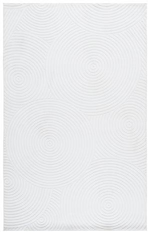 Safavieh Versaillies Ivory Solid Area Rug — Durable Polyester, Low-Profile 5/8" Pile, Slip-Resistant, Easy-Clean 8'-0" x 10'-0" VRS667A-8