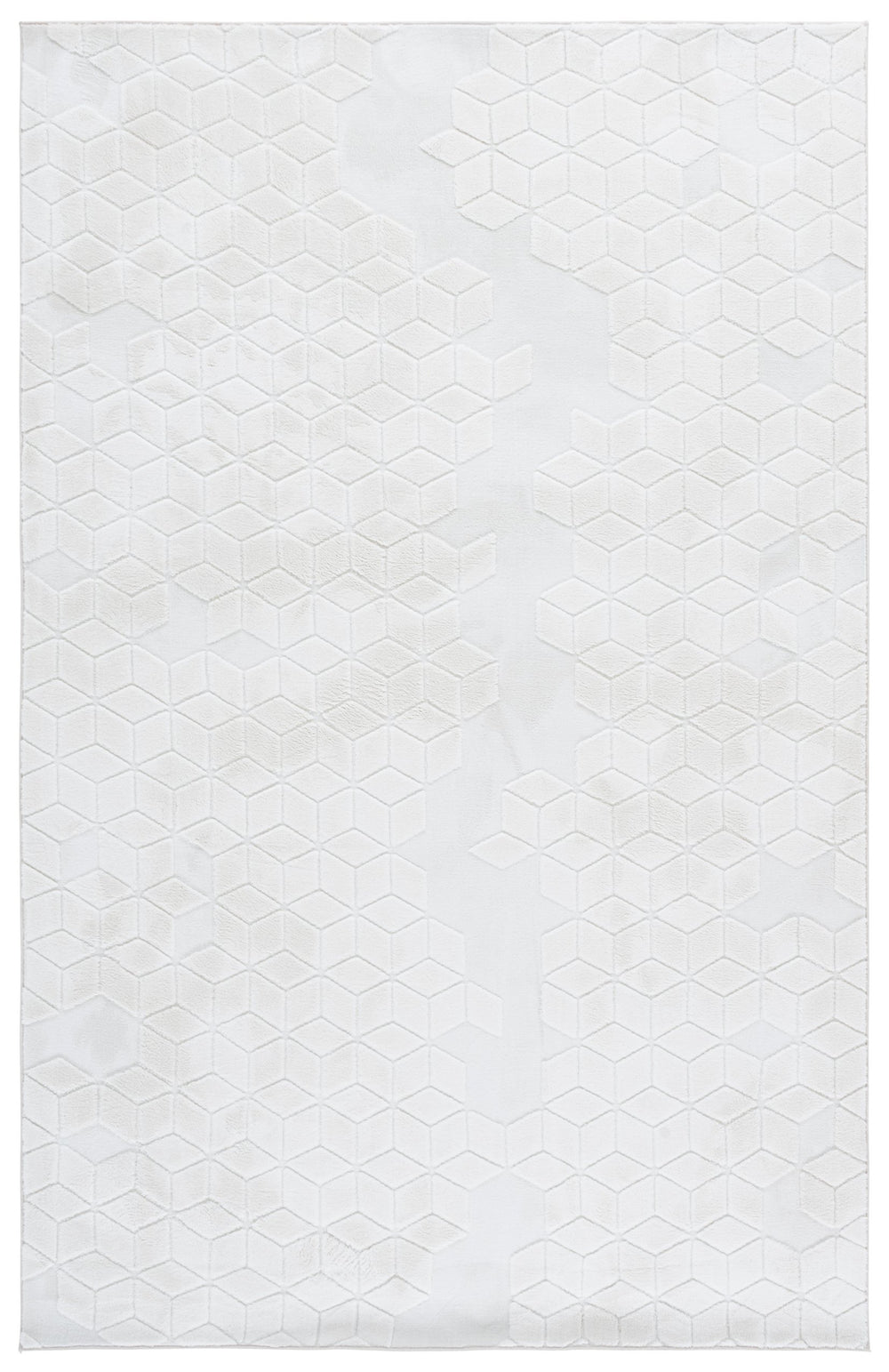 Safavieh Versaillies Ivory Round Area Rug — Soft Tonal 5/8" Low Pile, Durable Polyester, Washable, Slip-Proof 6'-0" x 6'-0" VRS668A-6R