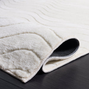 Safavieh Versailles Ivory Low-Pile Area Rug — Soft Tonal Design, Durable Polyester, Washable & Slip-Resistant 3'-0" x 5'-0" VRS670A-3