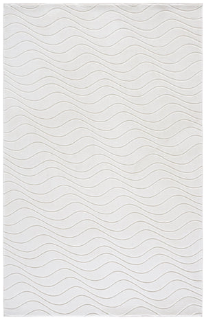 Safavieh Versailles Ivory Low-Pile Area Rug — Soft Tonal Design, Durable Polyester, Washable & Slip-Resistant 3'-0" x 5'-0" VRS670A-3