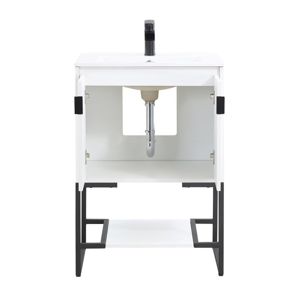 Manhattan Comfort Scarsdale Modern Vanity Sink White VS-2401-WH