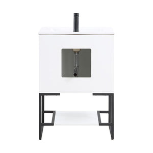 Manhattan Comfort Scarsdale Modern Vanity Sink White VS-2401-WH