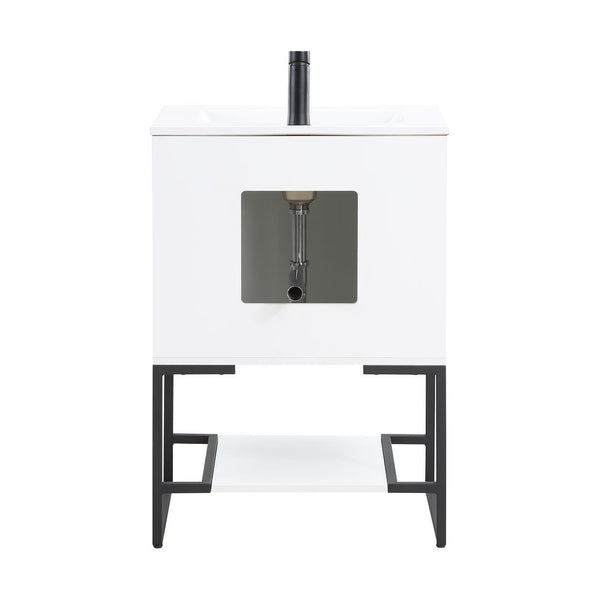 Manhattan Comfort Scarsdale Modern Vanity Sink White VS-2401-WH