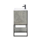 Manhattan Comfort Scarsdale Modern Vanity Sink Concrete Grey VS-3601-GY