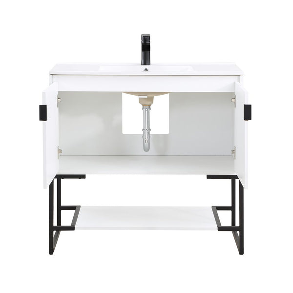 Manhattan Comfort Scarsdale Modern Vanity Sink White VS-3601-WH