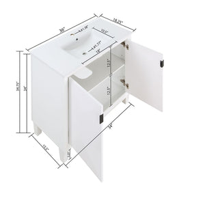 Manhattan Comfort Hyde Modern Vanity Sink White VS-3603-WH