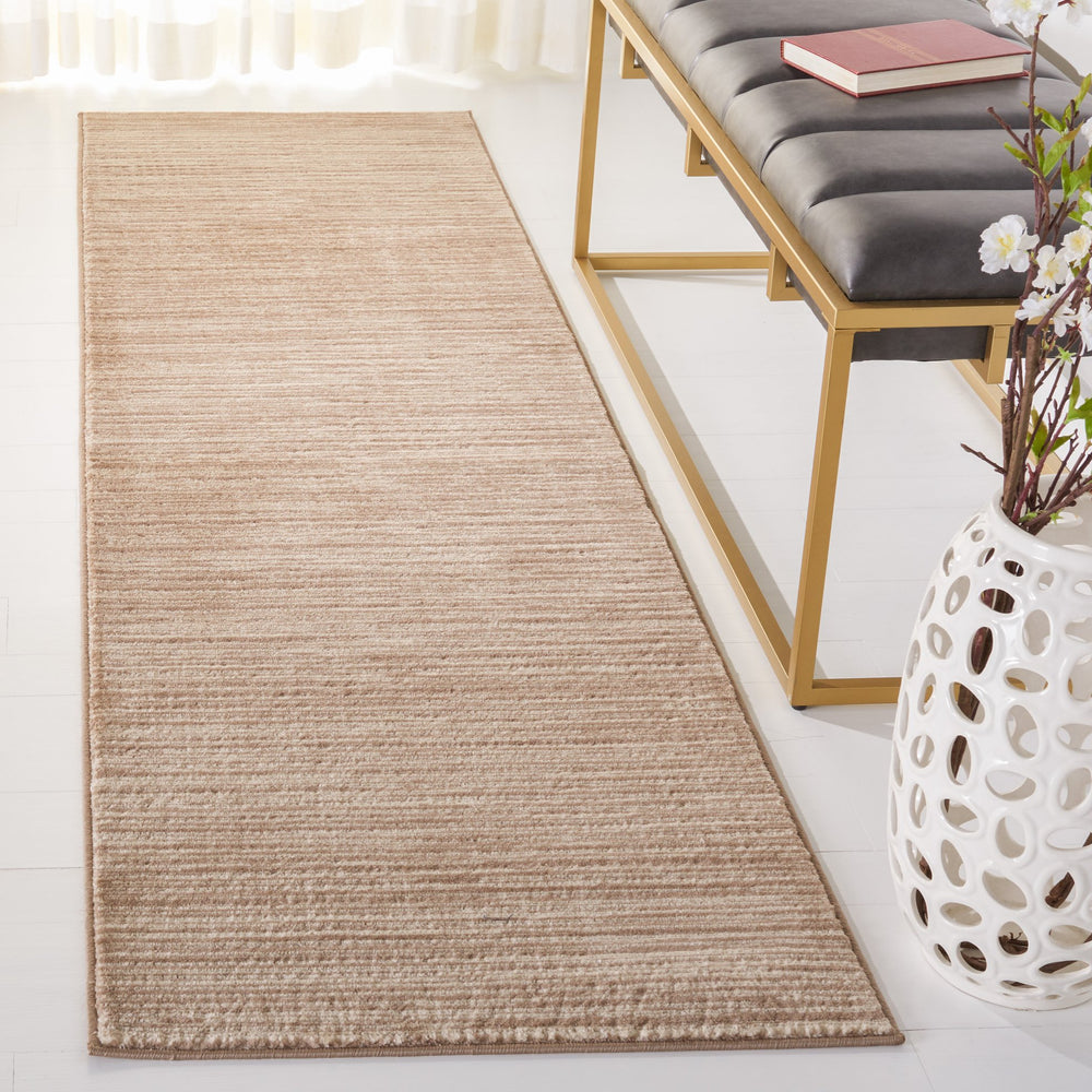 Safavieh Vision 606C Light Brown 6X8 Rug – Low-Profile 1/2" Pile, Power-Loomed Turkey, Durable Minimalist Decor VSN606C-68