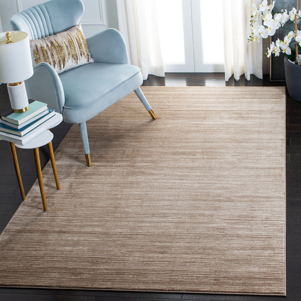 Safavieh Vision 606C Light Brown 6X8 Rug – Low-Profile 1/2" Pile, Power-Loomed Turkey, Durable Minimalist Decor VSN606C-68