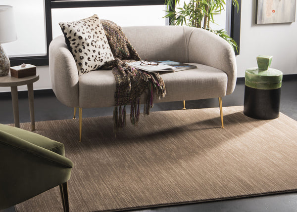 Safavieh Vision 606C Light Brown 6X8 Rug – Low-Profile 1/2" Pile, Power-Loomed Turkey, Durable Minimalist Decor VSN606C-68