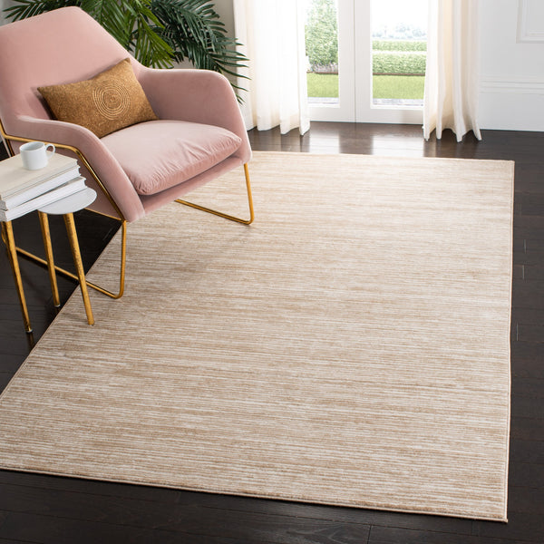 Safavieh Vision 606F Cream 6X8 Area Rug – Neutral CrèMe Minimalist Power-Loomed Turkish Blend, Durable Softness VSN606F-68