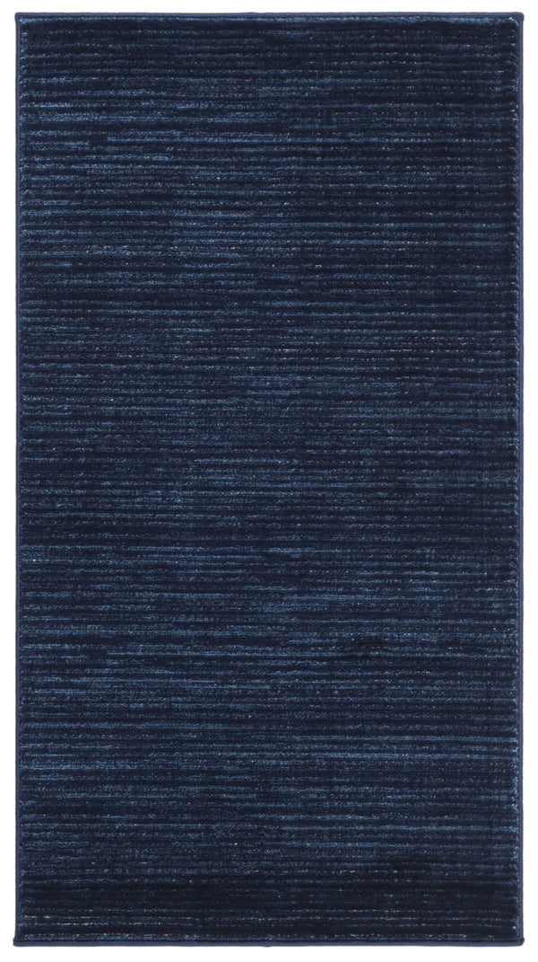 Safavieh Vision Contemporary Navy Area Rug — Low-Profile Power-Loomed Blend For Durable, Minimalist Style 7'-0" x 10'-0" VSN606N-7