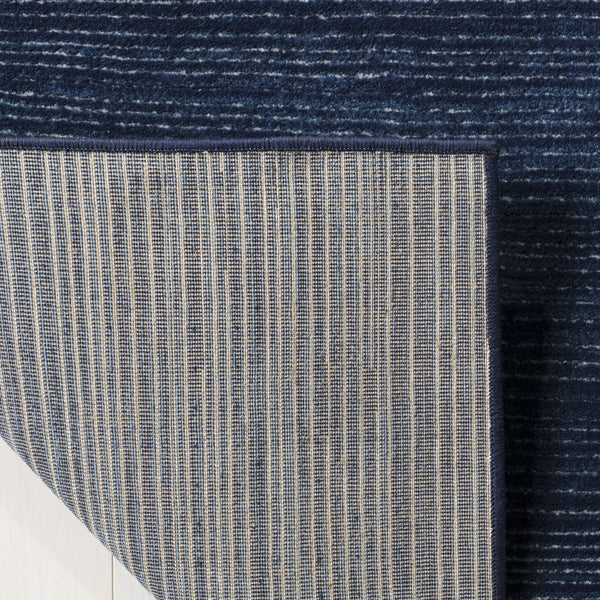 Safavieh Vision Navy Area Rug — Power‑Loomed Turkish Solid Deep Blue For Modern Minimalist Spaces, Durable Soft 6'-0" x 8'-0" VSN606N-68
