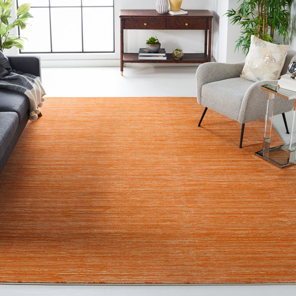 Safavieh Vision Elegant Turkish Textile Area Rug - Luxurious Comfort With Timeless Design For Any Space Orange 49% Polypropylene,30% Cotton,21% Polyester Vsn606p-10